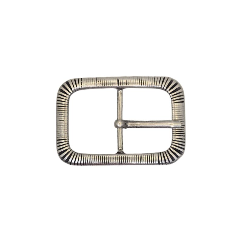 Hebilla  doble 40mm plata vieja 9210