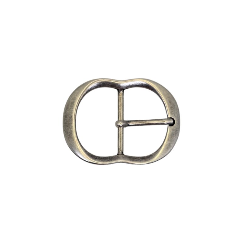 Hebilla  doble 40mm plata vieja 9212