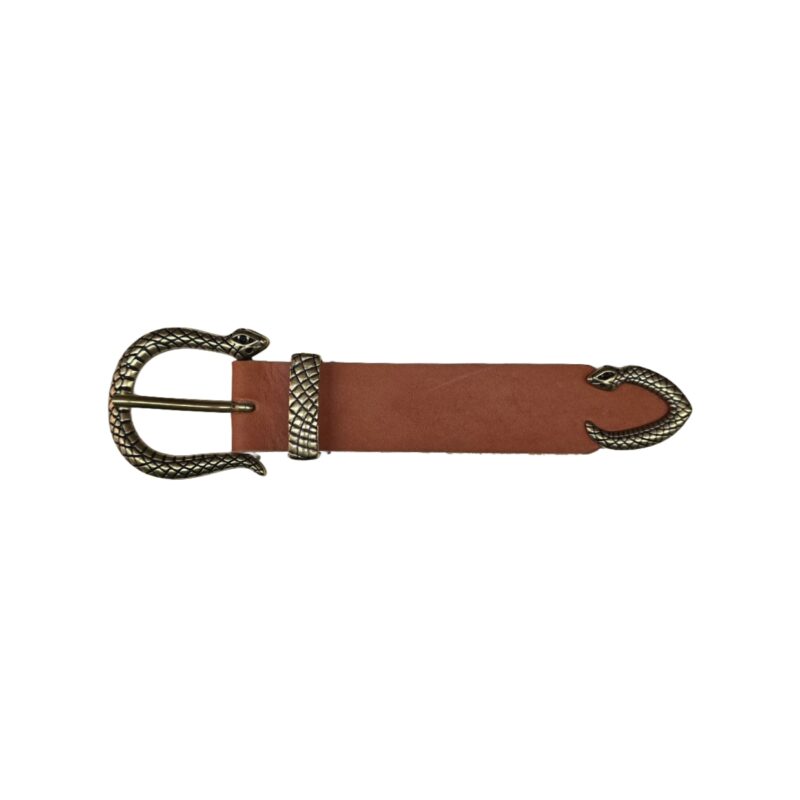 Hebilla con pasador y puntera 30mm oro viejo 9162