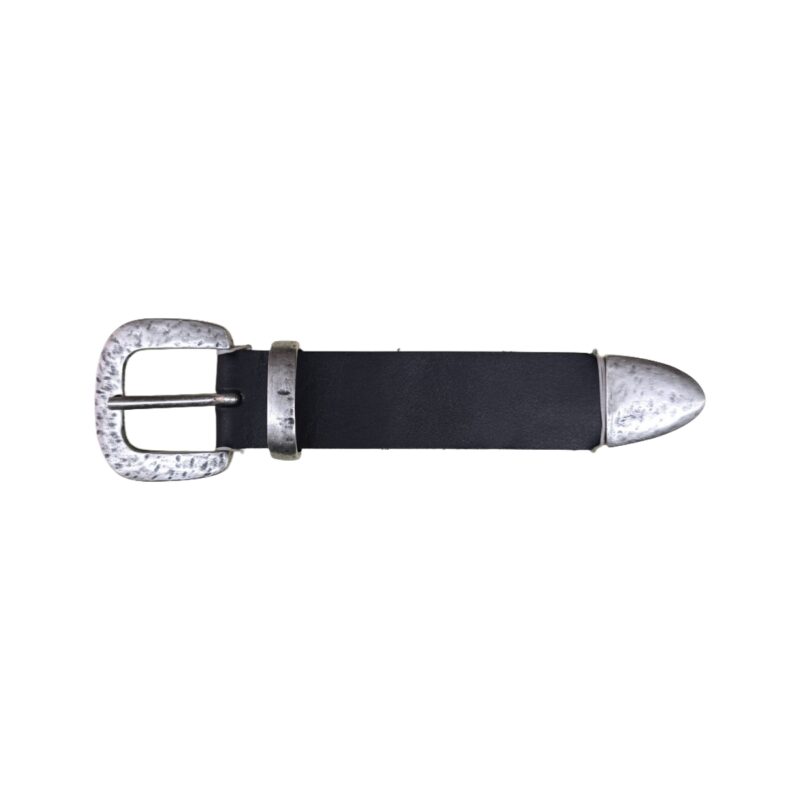 Hebilla con pasador y puntera 30mm plata vieja 9160