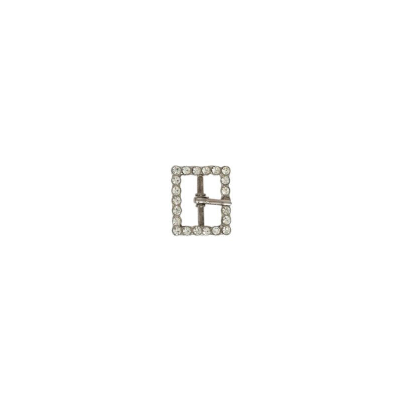 Hebilla 20mm niquel con strass 7824
