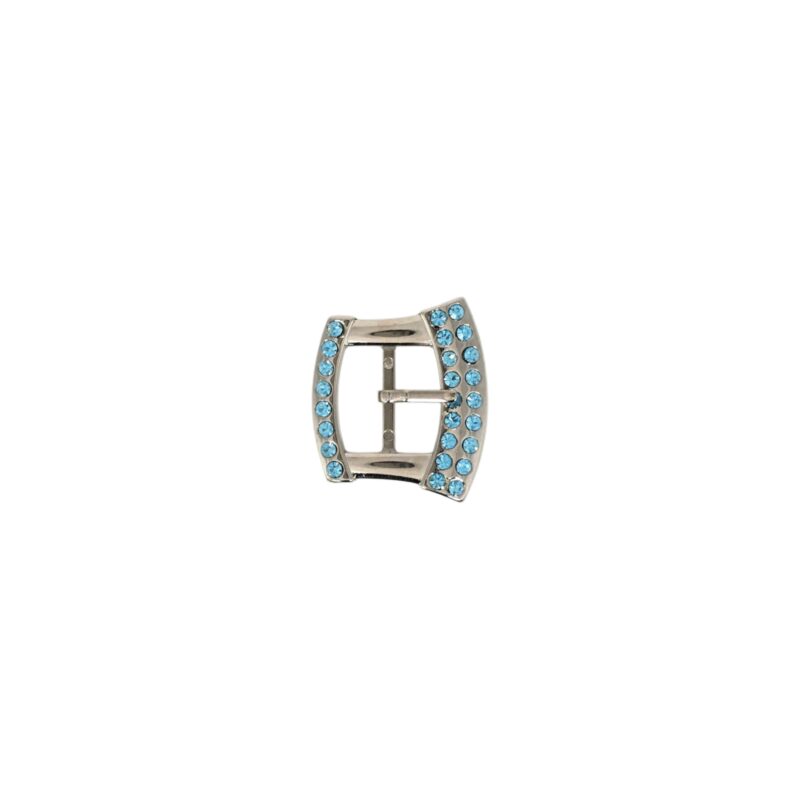 Hebilla 20mm niquel con strass 7820